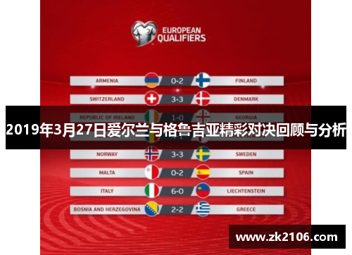 2019年3月27日爱尔兰与格鲁吉亚精彩对决回顾与分析